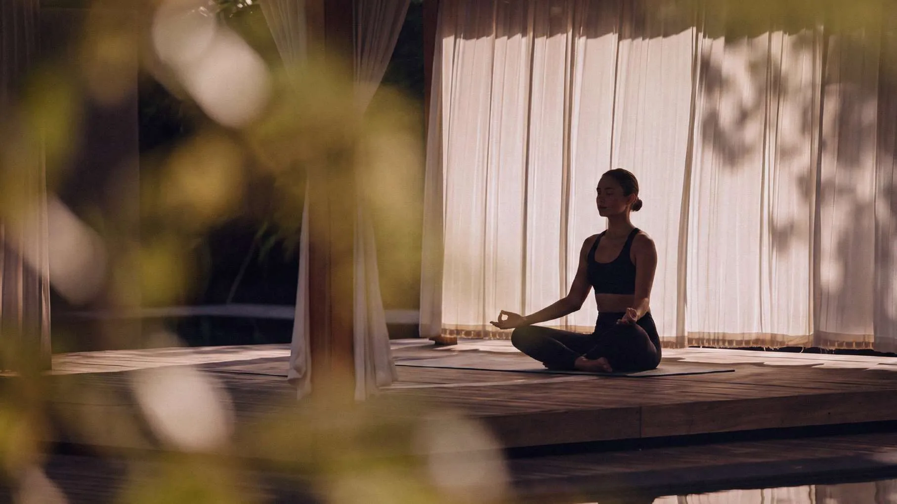 Yoga practice in the wellness level